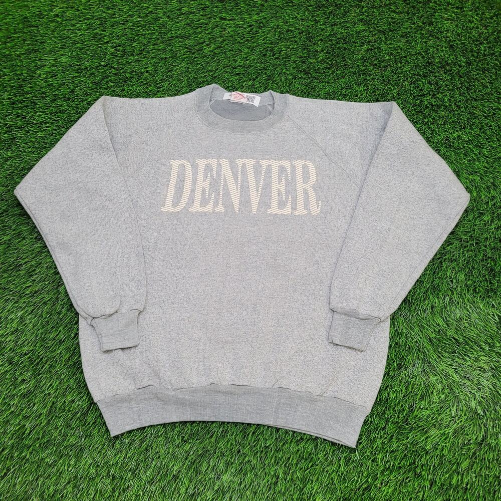Vintage 80s Sherry Raglan Sweatshirt Womens XL 22x24 Denver